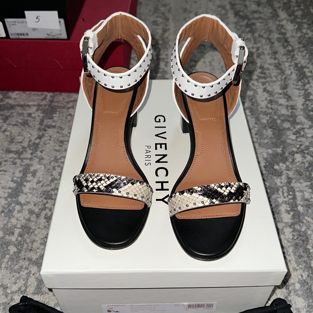 Givenchy Elegant Studded Leather Sandals